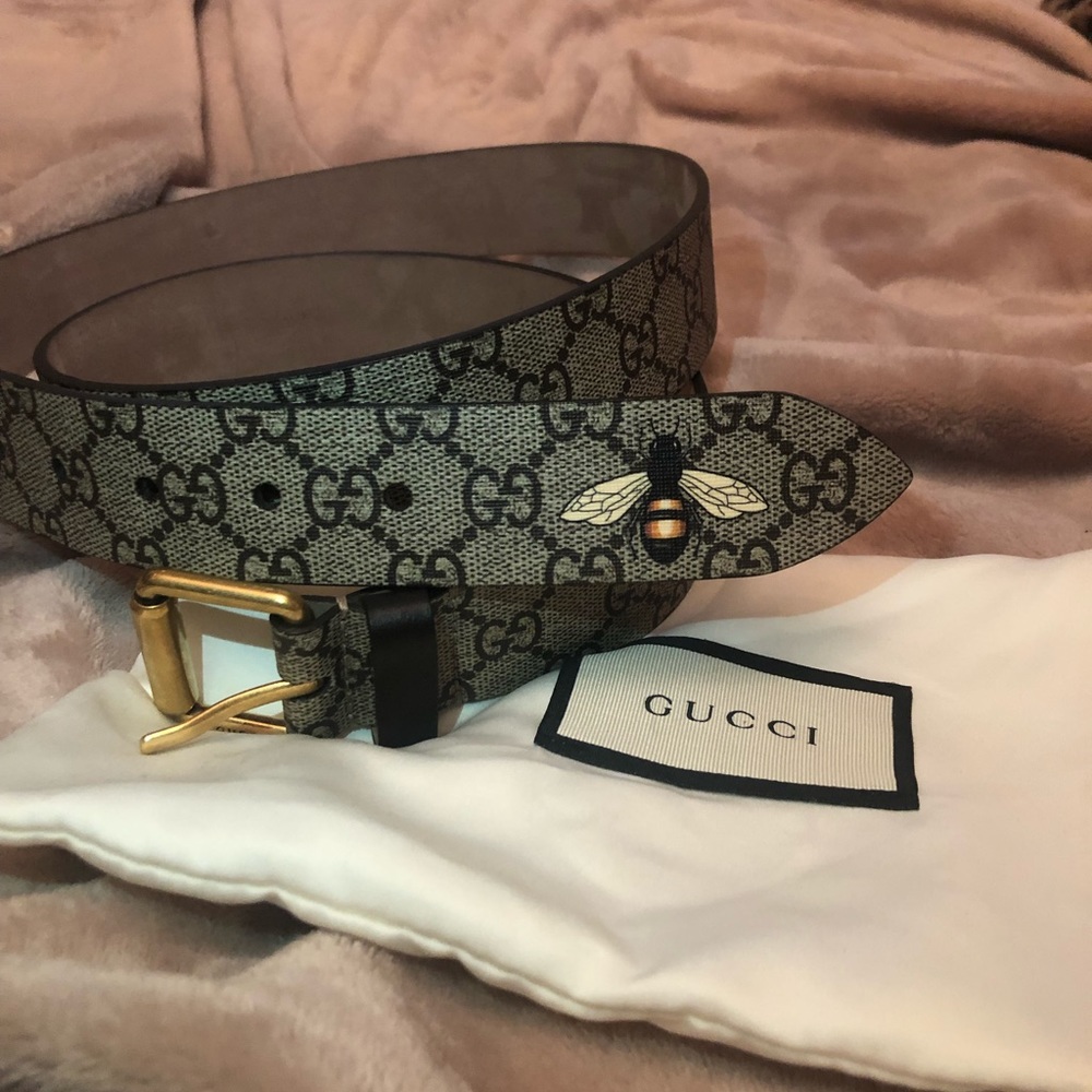 Bumble Bee Print GG Supreme Belt